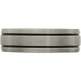 thumbnail image 4 of Black Ti Grooves and Textured Lines 7mm Band, 4 of 5