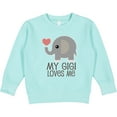 thumbnail image 2 of Inktastic My Gigi Loves Me Grandchild Toddler Sweatshirt, 2 of 4