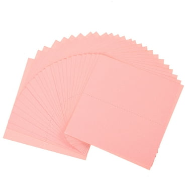 25 Elegant Pink Iridescent Paper Tent Cards for Wedding Decor and Table Settings