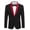 Black Red, variant on Men's Tuxedo Jacket Wedding Blazer One Button Dress Suit for Dinner Prom Party