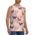 thumbnail image 2 of Fotbe Men's Funny Chicken Print Men's Sleeveless Muscle Tank Tops Casual T-Shirts for Gym Workout Beach-Medium, 2 of 8