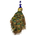 thumbnail image 2 of Figura de taxidermia de pájaro artificial con plumas para jardín - Pavo real, como se describe 10-pavo real, 2 of 5