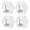 Silver*4, variant on Adhesive Wall Hooks,No Drill Hexagonal Transparent Waterproof Shower Hooks for Bathroom Kitchen,Heavy Duty Hanger Hook for Hanging Coat,Clothes,Robe,Keys & Towels,Home Decor(2.4x2.2")(Gold*4)
