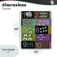 thumbnail image 3 of Blocked Kid's Educational Counting Canvas Wall Art, design by Carla Daly, 3 of 8