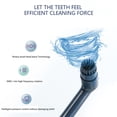 thumbnail image 4 of Fiudx Ofertas del día Cepillo de dientes rotatorio para adultos Cepillo de dientes vibratorio de cerdas suaves para el hogar Protector bucal, 4 of 4
