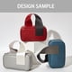 thumbnail image 4 of Bolsa de almacenamiento de cosméticos: bolsa de viaje con acabado para artículos de tocador con material de PVC y diseño de color sólido, 4 of 5