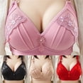 thumbnail image 2 of Brasier De encaje con Bojo Grande Bordado sin varillas talla Grande Ultra delgadopangjing, 2 of 4