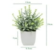 thumbnail image 2 of 1PC Fake Plants Mini Artificial Greenery Potted Plants for Home Decor Office Room Decor Farmhouse Decor Indoor Table Bathroom Decor, 2 of 5