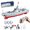 3 Battery, variant on 2.4GHz RC Destroyer Boat with Water Spray and 60m Control Range|Detailed RC model boat with 2.4GHz control, water spray, out-of-water power-off and low-voltage reminder(1 Battery)