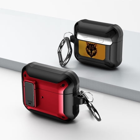 Duo Shield Secure Lock Designed For AirPods 3rd Gen With Hook  Red/Black price history on PriceWatchPro
