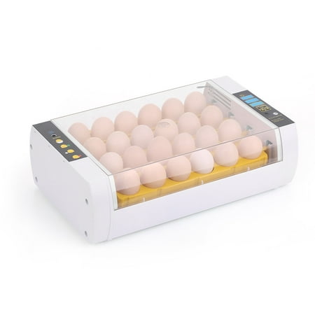 24-Eggs Intelligent Automatic Egg Incubator Temperature Control Hatcher for Hatching Chicken Duck Bird Quail Poultry AC110V US