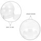 thumbnail image 3 of unbranded 12Ud Snow Globe De Plástico Transparente Para Manualidades Decorativas Navideñas, 3 of 8