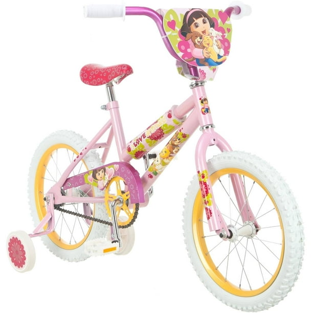 Arbitrage uitglijden Namens Dora the Explorer 16 In. Dora Pets Sidewalk Bike, Pink / Yellow -  Walmart.com