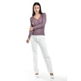 thumbnail image 5 of Sueter acanalado de manga larga Roman Fashion /Juvenil, 8930 (Morado) violeta CH, 5 of 5