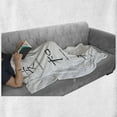 thumbnail image 6 of Bamboo Print Soft Flannel Fleece Throw Blanket, Illustration of Chinese for Tranquility Peace Harmony Plant Pattern, Cozy Plush for Indoor and Outdoor Use, 50" x 70", White Black, by Ambesonne, 6 of 6