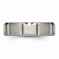 thumbnail image 4 of Titanium 6mm Grooved Satin and Polished Band, 4 of 10