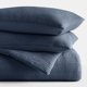 thumbnail image 3 of Juego de Edredón Tipo Waffle Texturizado en Azul Marino para Ropa de Cama Tamaño Full/Queen de Comfort Canopy, 3 of 9