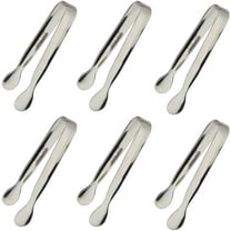 6Pcs Ice Tongs Mini Sugar Tongs 4.25Inch Stainless Steel Small Serving Tongs, Small Kitchen Tiny Tongs for Appetizers,Tea Party, Coffee Bar, Desserts