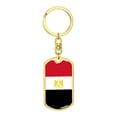 thumbnail image 4 of Egypt Flag Keychain Dog Tag Stainless Steel or 18k Gold, 4 of 16