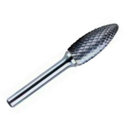 UPC: 0887861119252 | Drill America Flame Carbide Burr 1/4 Shank