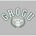 thumbnail image 2 of Men's Star Wars: The Mandalorian Grogu Collegiate Logo Graphic Tee Athletic Heather 3X Large, 2 of 5