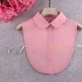 thumbnail image 2 of LoudSung False Collar Detachable Half Shirt Blouse Fake Collar Elegant Pure Color Dickey Simple Designs for Women Girls, 2 of 3