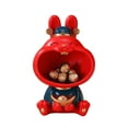 thumbnail image 3 of Resin Bunny Statue Storage Box Candy&Key Storage Bowl Holder For Home Living Room Table Decor, 3 of 14