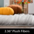 thumbnail image 2 of Latepis Area Rugs 10x14 Living Room Rug Washable Rugs Grey Faux Sheepskin Fur Rug Fluffy Rug for Bedroom Fuzzy Rug Shag Rug for Sofa Nursery Play Room Entertainment Room, Rectangle, 2 of 7