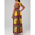 thumbnail image 4 of Robe À Imprimé Abstrait  Robe Maxi Sans Manches Boho  Vêtements Pour Femmes, 4 of 7