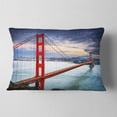 thumbnail image 2 of Designart 12" x 20" Blue Polyester Throw Pillow, 2 of 5