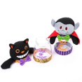 thumbnail image 3 of CHAO Tarro de caramelos con forma de cabeza de calabaza, transparente, compacto, para dormitorio, gato negro, 3 of 5