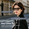 thumbnail image 3 of WEPMOUS AI Smart Glasses with 20MP EIS Camera, Polarized Photochromic UV400 Lenses, Open-Ear Audio, Voice Assistant & App Connectivity, Unisex Black, 3 of 12
