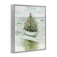 thumbnail image 4 of Stupell Industries Beachy Christmas Tree Holiday Painting Gray Framed Art Print Wall Art, 24 x 30, 4 of 10
