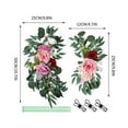 thumbnail image 2 of RKZDSR Silk Rose Peony Floral Swag Wedding Sign Kit - 2 PCS Artificial Wedding Arch Flowers, 2 of 2