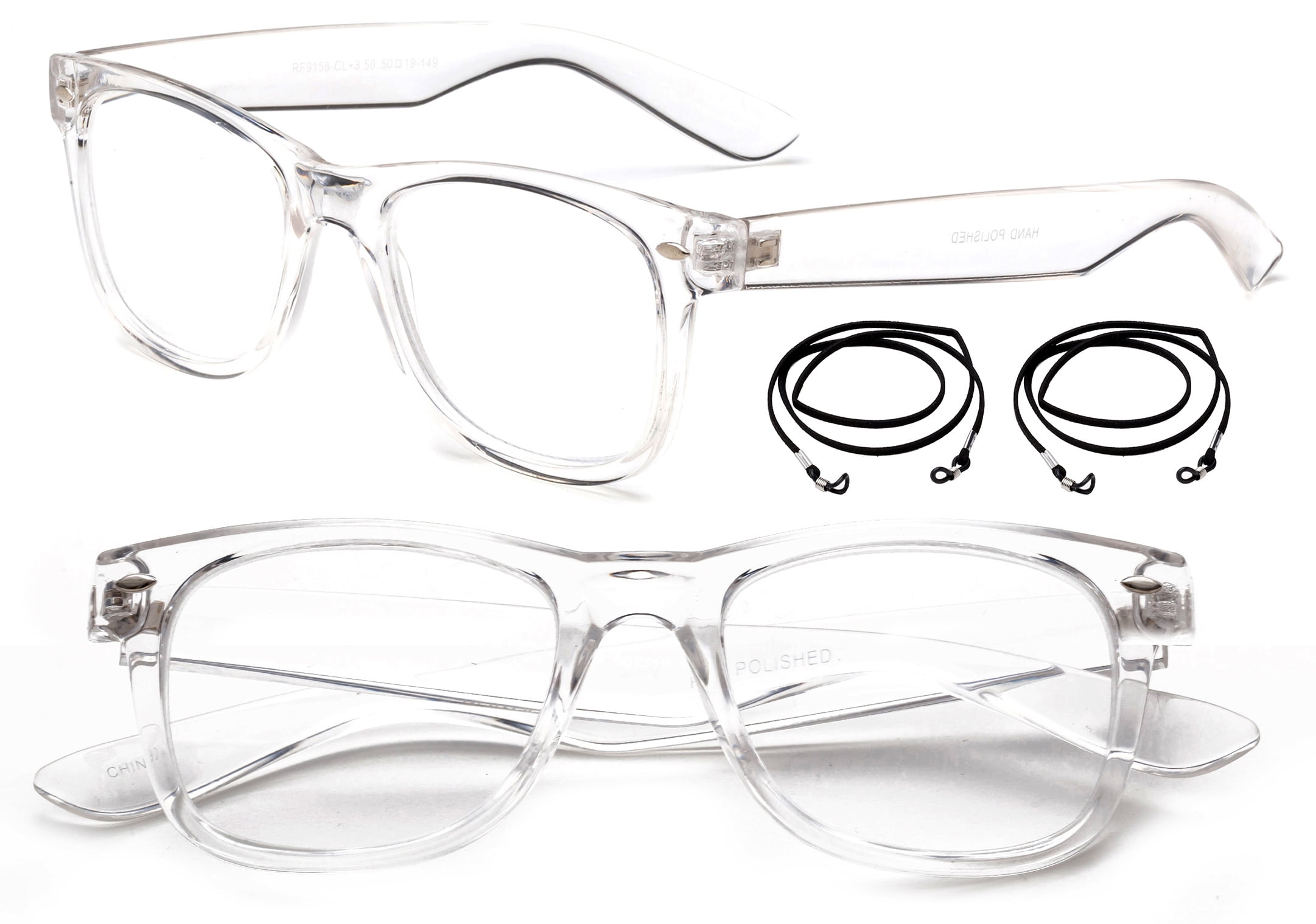 2 Pack Vintage Style Reading Glasses Comfortable Stylish Simple Reader For Men And Women 4736