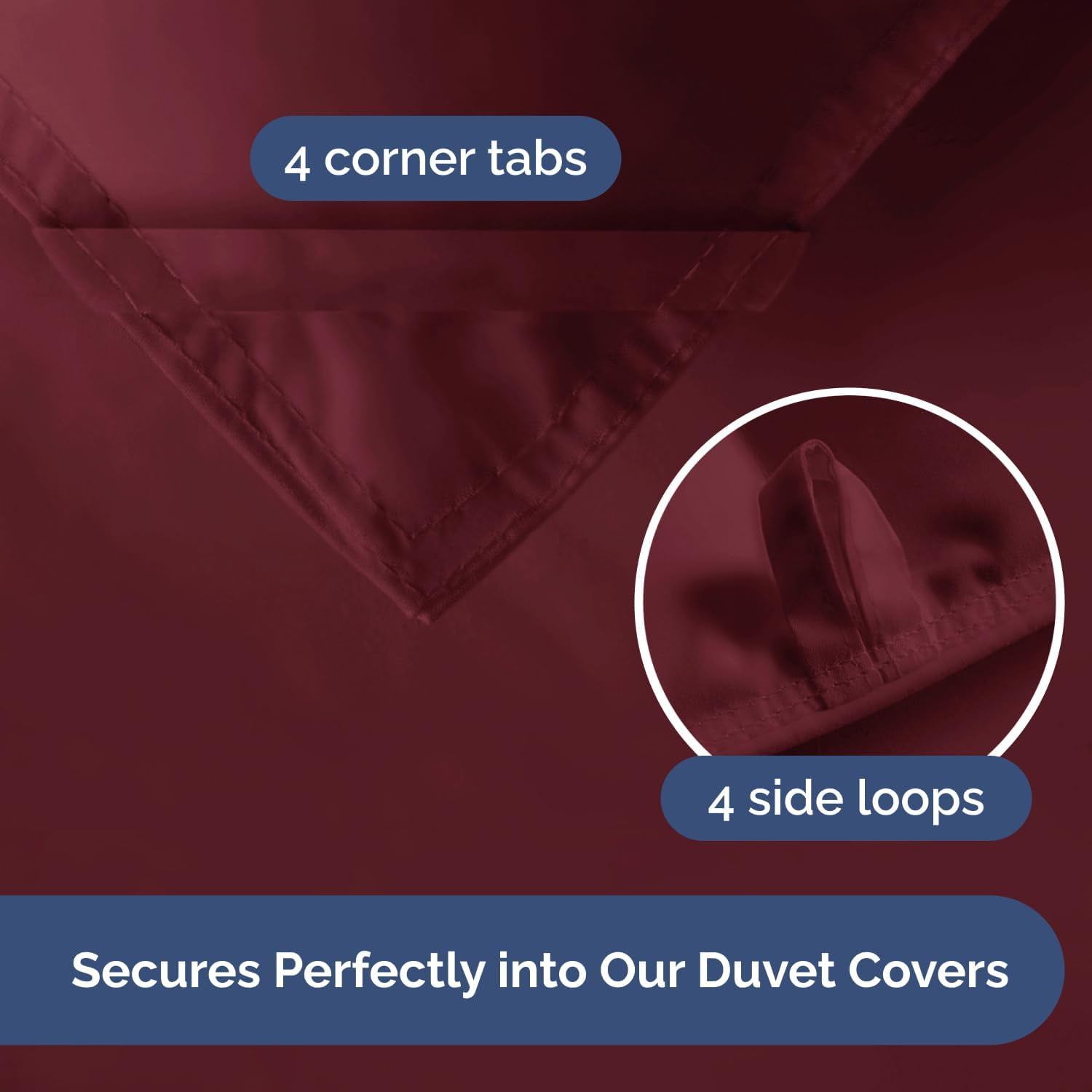CGK Linens Premium Down Alternative Comforter - California King Size All-Season Fluffy & Cozy Duvet Insert, Burgundy