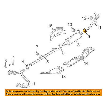 Vise Extension - CHRYSLER OEM Exhaust-Extension Pipe Clamp 55398184AA
