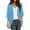 Blue, variant on Kimono Cardigan Women Breathable Half Sleeve Chiffon Cardigan Top Open Front Casual Cover Up Loose Fit Women'S Cardigans