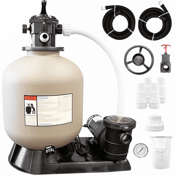 Swimline HydroTools 22" Sand Filter System with Dual Speed Pump, 1 HP