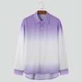 thumbnail image 3 of INCERUN Tops 2024 estilo coreano moda para hombres diseño de color degradado camisas casuales ropa de calle para hombre blusa de manga larga con solapa S-5XL, 3 of 5