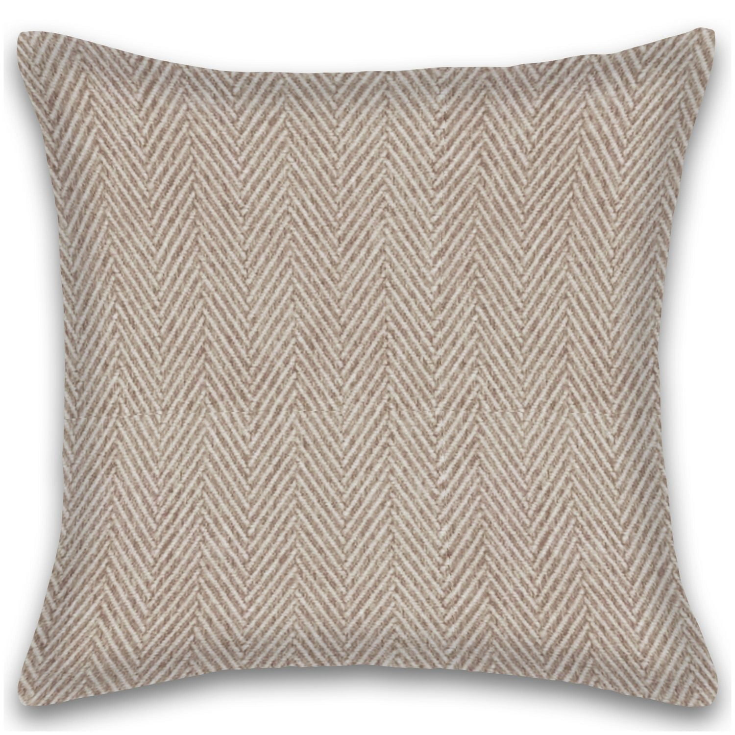 Herringbone Stripe Cotton Cushions Set of 2 Poly Filled With Zipper Machine Washable