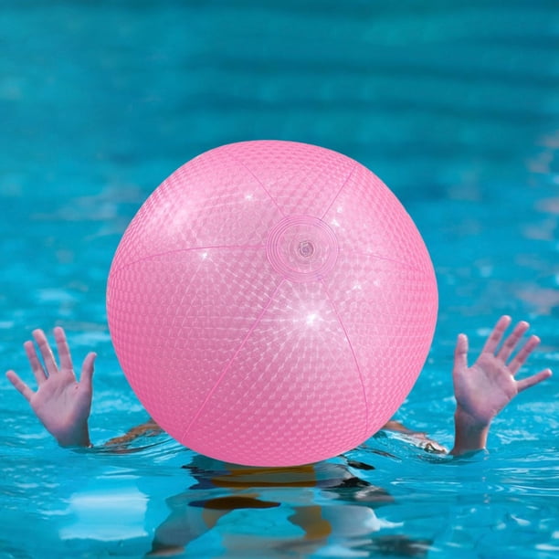 Pelota de playa Hugo 40cm Rosa juguete de piscina fácil de inflar