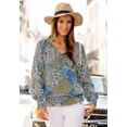 thumbnail image 5 of LASCANA Women's Smocked Pattern Blouse Shirt Smocking, 5 of 5