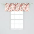 thumbnail image 2 of Ambesonne Fish Window Valance, Ornamental Aquatic Animal, 54" X 18", Orange White, 2 of 3