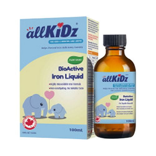 Allkidz Naturals Inc. BioActive Iron Liquid, 100 Ml