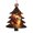 Christmas Tree Shape, variant on Wolf On Fire Burning Cool Flaming Wooden Christmas Ornament Angel Shape,Xmas Tree Hanging Decoration 6 PCS