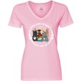 thumbnail image 3 of Inktastic Dogs Make Me Happy, Hoomans Not So Much-Cute Dog Family Women's V-Neck T-Shirt, 3 of 5