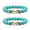 Blue, variant on 2Pcs Beaded Fitness Bracelet,Creative Fashionable Weight Lifting Bracelet,Sleek Alloy Dumbbell Bracelet
