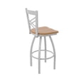 thumbnail image 2 of 820 Catalina 36" Swivel Bar Stool with Anodized Nickel Finish and Medium Maple Seat, 2 of 2