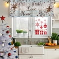 thumbnail image 5 of 2 Pack Valances for Window, Country Star Brown Short Curtains for Kitchen Bedroom Living Room, Vintage Rustic Texas Stars Wooden Rod Pocket Small Window Treatment Valance Drapes 42 x 12 Inch, 5 of 8